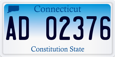 CT license plate AD02376
