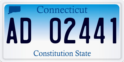 CT license plate AD02441