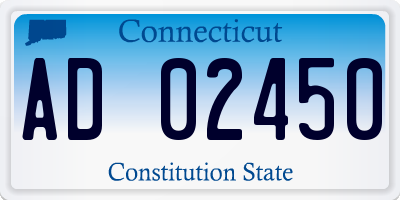 CT license plate AD02450