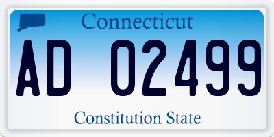 CT license plate AD02499