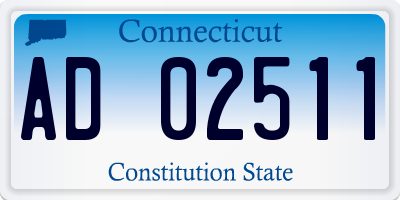 CT license plate AD02511