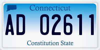 CT license plate AD02611