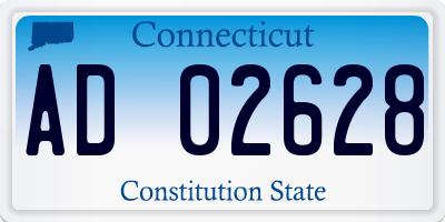 CT license plate AD02628