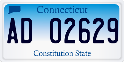 CT license plate AD02629