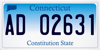 CT license plate AD02631