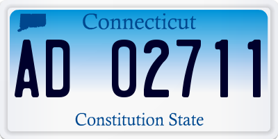 CT license plate AD02711