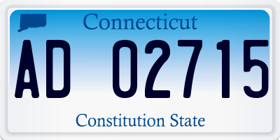 CT license plate AD02715
