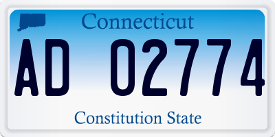 CT license plate AD02774