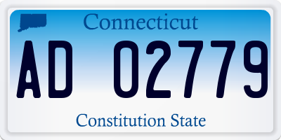 CT license plate AD02779