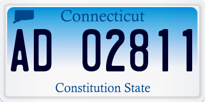 CT license plate AD02811