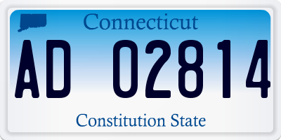 CT license plate AD02814