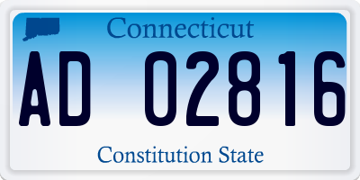 CT license plate AD02816