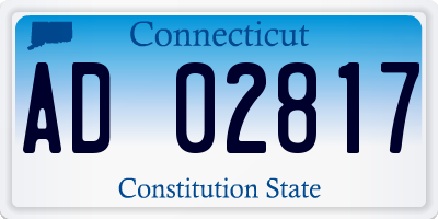 CT license plate AD02817