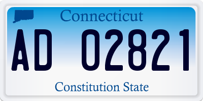 CT license plate AD02821