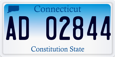 CT license plate AD02844