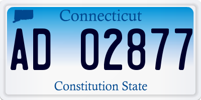 CT license plate AD02877