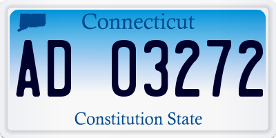 CT license plate AD03272