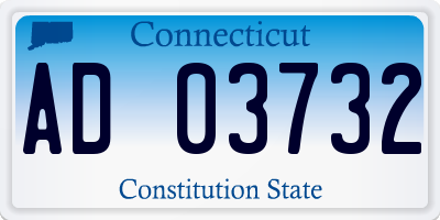 CT license plate AD03732