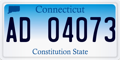 CT license plate AD04073