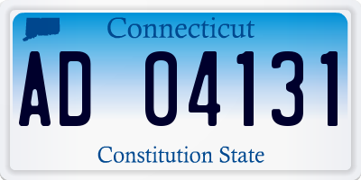 CT license plate AD04131