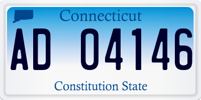 CT license plate AD04146