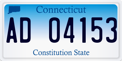 CT license plate AD04153