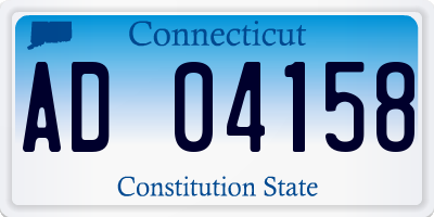 CT license plate AD04158
