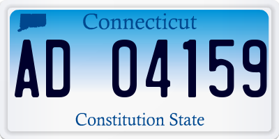 CT license plate AD04159