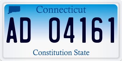 CT license plate AD04161