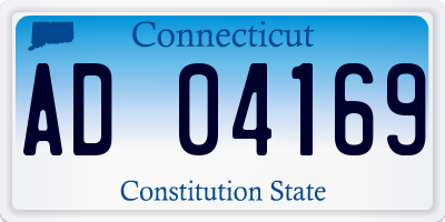 CT license plate AD04169