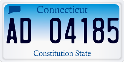 CT license plate AD04185