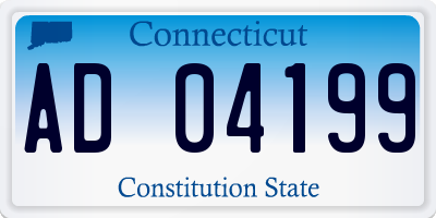 CT license plate AD04199