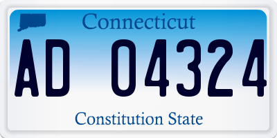 CT license plate AD04324