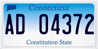 CT license plate AD04372