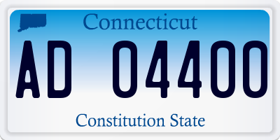 CT license plate AD04400