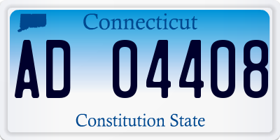 CT license plate AD04408