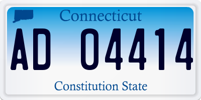 CT license plate AD04414