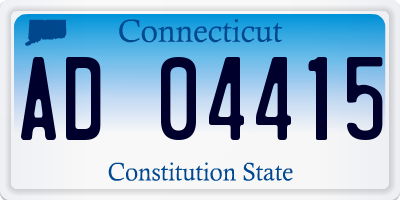CT license plate AD04415