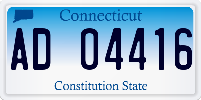 CT license plate AD04416
