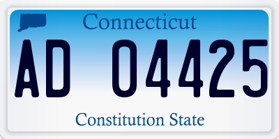 CT license plate AD04425