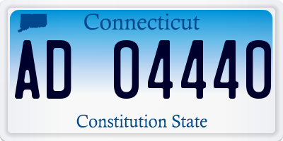 CT license plate AD04440