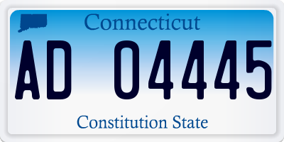 CT license plate AD04445