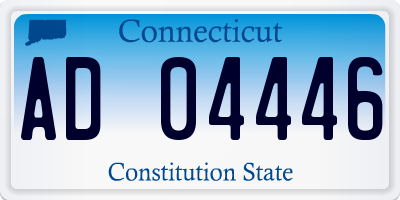 CT license plate AD04446