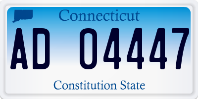 CT license plate AD04447