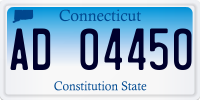 CT license plate AD04450