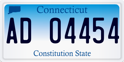 CT license plate AD04454