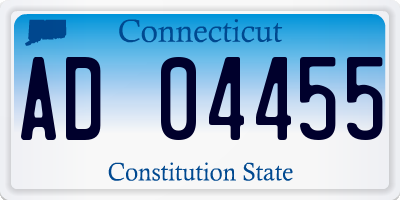 CT license plate AD04455