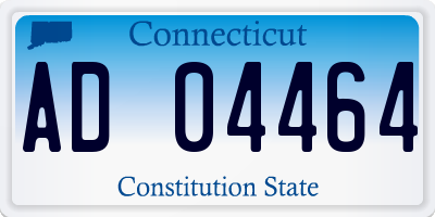 CT license plate AD04464