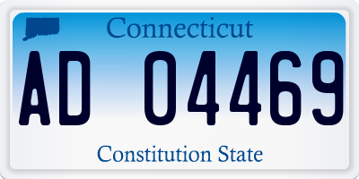 CT license plate AD04469
