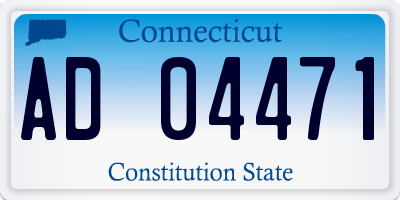 CT license plate AD04471